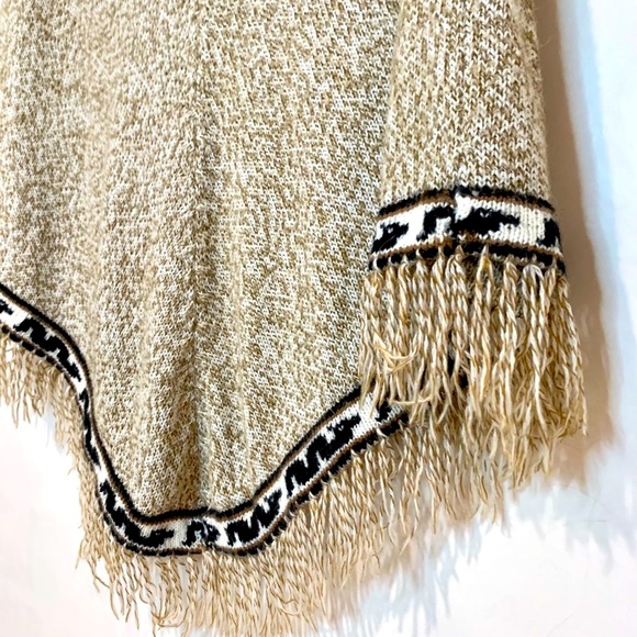 VINTAGE💎SAN CRISTOBAL Poncho 100% Alpaca - Picture 7 of 13